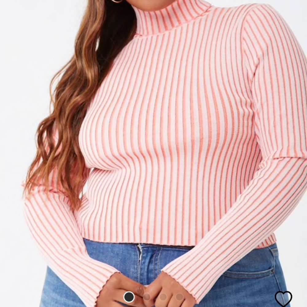 Plus size turtle neck sweater